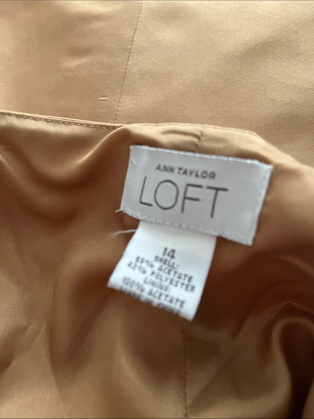 LOFT Women's Light Camel Blazer Jacket